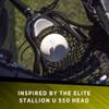 STX Lacrosse Stallion 200 Boys Complete Stick with Mesh Pocket, Attack/Midfielder, White view 4