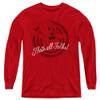 Looney Tunes Thats All Folks Youth Long Sleeve T Shirt, Small Red view 1