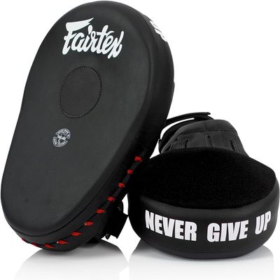 Fairtex FMV13 Maximized Focus Mitts for Boxing, Muay Thai Kickboxing, MMA (Black)