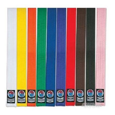 ProForce Extra Long Karate/Martial Arts Rank Belts (White, 5-112")