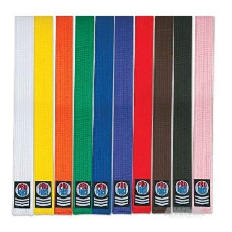 ProForce Extra Long Karate/Martial Arts Rank Belts (White, 5-112")