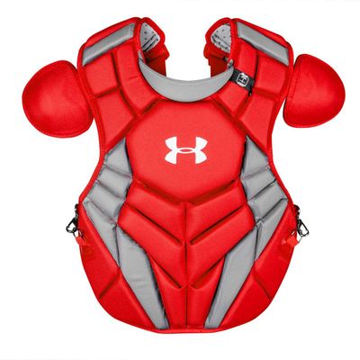 UA UACPCC4-SRP Scarlet Red Senior 12-16 Pro Chest Protector Baseball