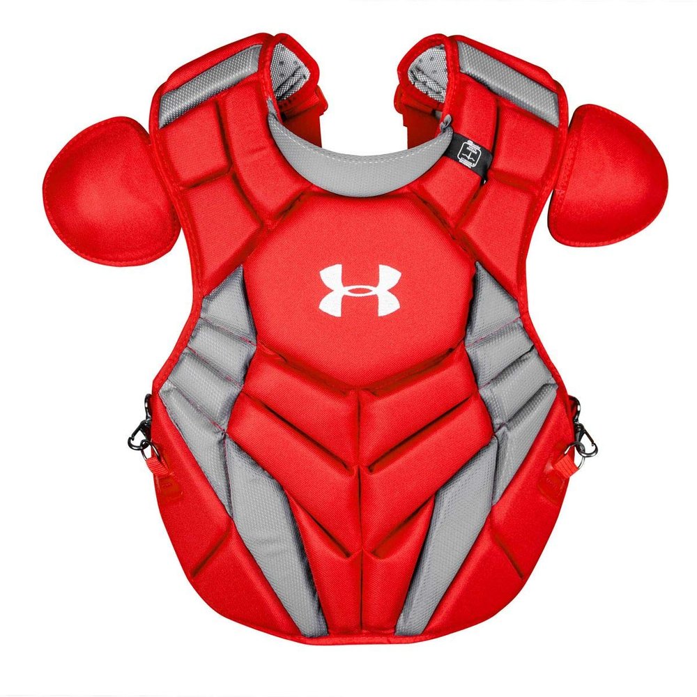 UA UACPCC4-SRP Scarlet Red Senior 12-16 Pro Chest Protector Baseball