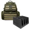K-Cliffs Tactical Lockable Range Backpack with EVA Cradle & Free USA Patch Khaki view 1