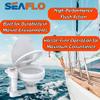 SEAFLO 12V Electric Twist Flush Marine Toilet Boating Head view 4