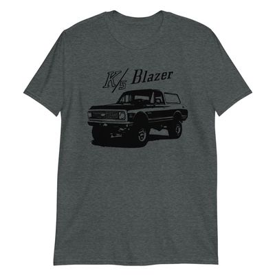 1971 Chevy K5 Blazer Short-Sleeve Unisex T-Shirt Dark Heather