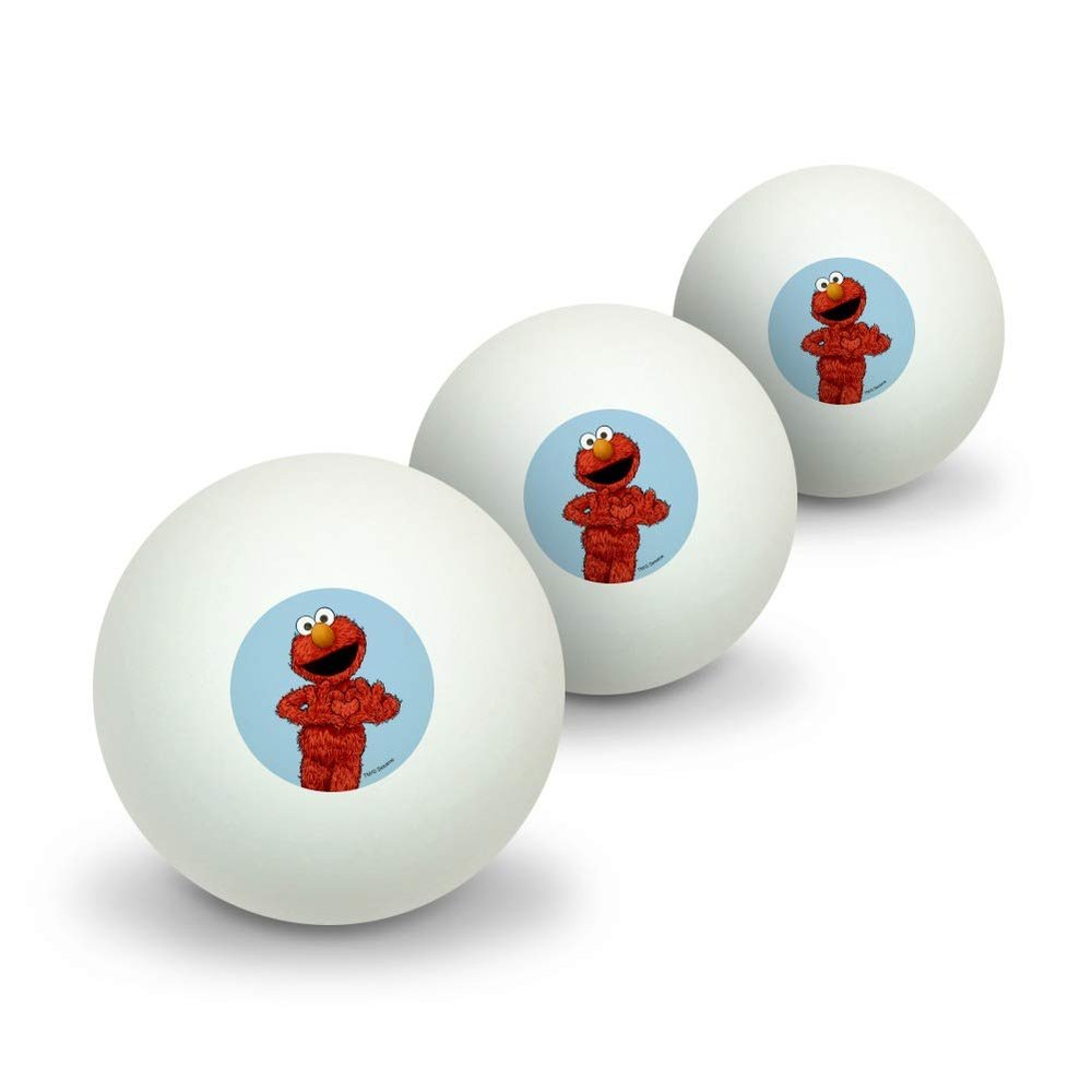 GRAPHICS & MORE Sesame Street Vintage Elmo Novelty Table Tennis Ping Pong Ball 3 Pack