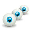 GRAPHICS & MORE Sesame Street Cookie Monster Face Novelty Table Tennis Ping Pong Ball 3 Pack view 1