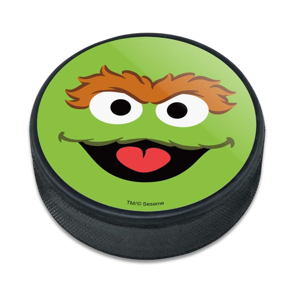 GRAPHICS & MORE Sesame Street Oscar The Grouch Face Ice Hockey Puck