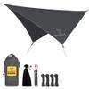 Wise Owl Outfitters Hammock Rain Fly  Waterproof Camping Tarp Cover with Tent Stakes & Carry Bag, Ultralight Shelter for Backpacking & Outdoor Shade view 1