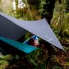 Wise Owl Outfitters Hammock Rain Fly  Waterproof Camping Tarp Cover with Tent Stakes & Carry Bag, Ultralight Shelter for Backpacking & Outdoor Shade view 4