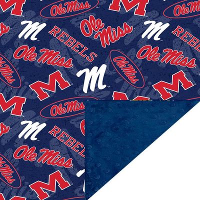 Future Tailgater University of Mississippi Ole Miss Rebels Minky Blanket Throw 60"" L x 42"" W