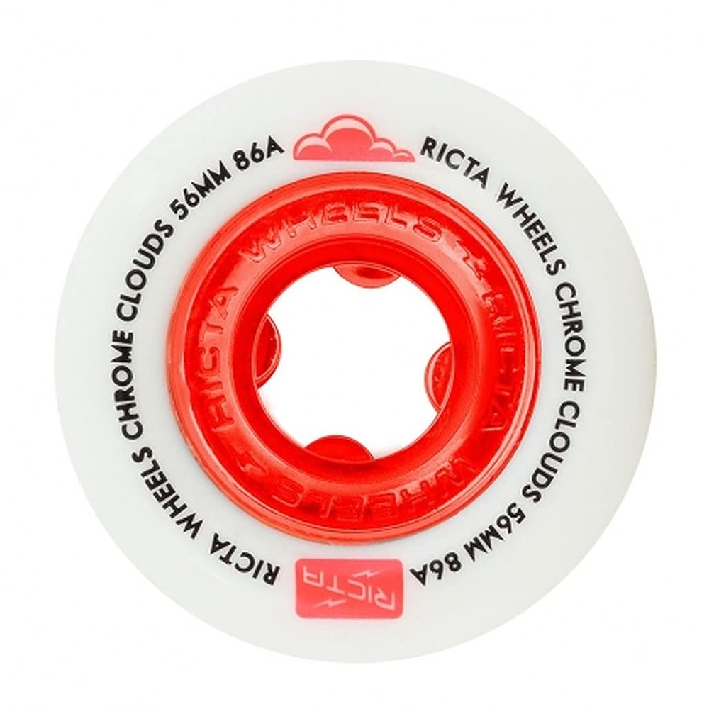 Ricta 56mm Chrome Clouds Red 86a Wheels