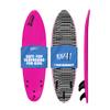 Rock-It 6' Baby Jess Soft Top Surfboard, Kids Surfboard with Innovative Design, Easy to Paddle and Maneuverable, Small, Pink