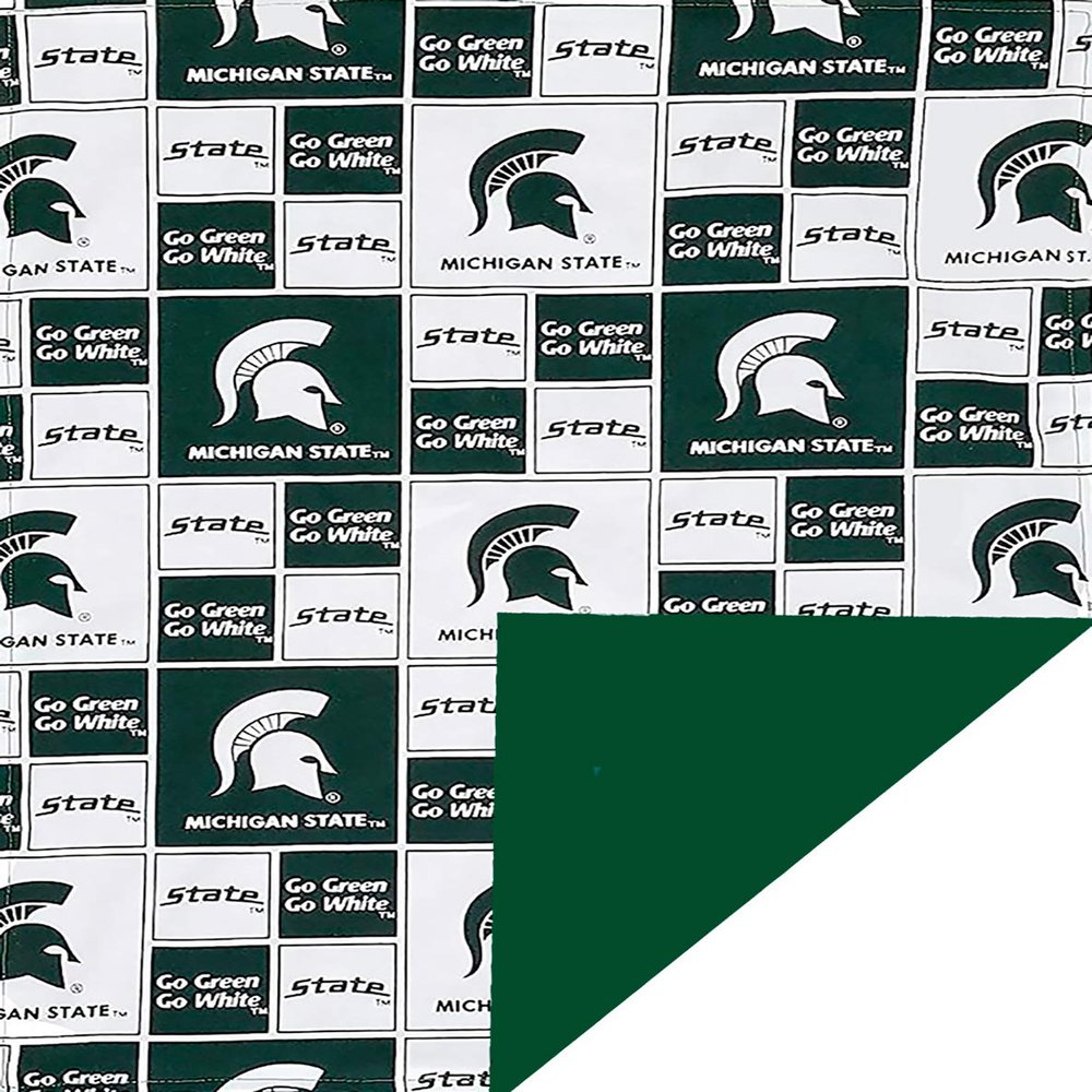 Future Tailgater Michigan State Spartans Licensed Minky Blanket Throw 60"" L x 42"" W