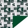 Future Tailgater Michigan State Spartans Licensed Minky Blanket Throw 60"" L x 42"" W view 1