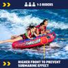 WOW Sports Pro Thriller 3 Towable Tube for Boating - 1 to 3 Person Towable - Durable Tubes for Boating view 2