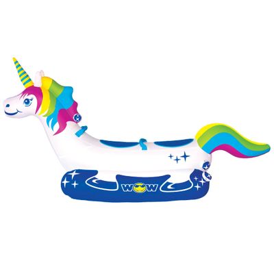 WOW Sports Unicorn Towable Tube for Boating - 1 to 2 Person Towable - Durable Tubes for Boating