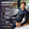Thermajohn Long Johns Thermal Underwear for Men V Neck Fleece Lined Base Layer Set for Cold Weather (X-Large, Charcoal) view 2