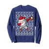 Baseball Dabbing Santa Ugly Christmas Pattern Sports Sweatshirt view 1