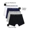 Calvin Klein Boys Modern Cotton Boxer Brief Underwear 4-Pack, Blue/Orange Pack, Small view 3