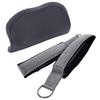 Stamina Products AeroPilates Wide Double Loop Hand and Foot Padded Foam Straps with Textured Surface and Carrying Bag, Gray (Set of 2) view 1