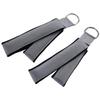 Stamina Products AeroPilates Wide Double Loop Hand and Foot Padded Foam Straps with Textured Surface and Carrying Bag, Gray (Set of 2) view 2
