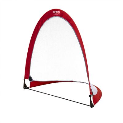 Kwik Goal Infinity Lite Pop Up Goal, 4' Width, Red