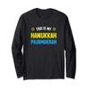 Hanukkah Pajamakkah, Funny Happy Hanukkah Long Sleeve T-Shirt view 1