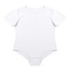 iiniim Men One Piece Short Sleeve Undershirt Press Button Crotch Jumpsuit Bodysuit Romper Leotard Tops White Round Neck X-Large view 4