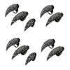 SXFSE Rings for Women, 10Pc Punk Claw Ring Gothic Jewelry False Nail Finger Ring Knuckle Bend Fingertip view 1