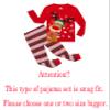Family Feeling Big Girls Boys Long Sleeve Christmas Pajamas Sets Cotton Pyjamas Kids Pjs Size 16 Reindeer view 3