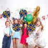 4Pcs Metallic Cheerleading Pom Poms, Creatiee 2 Pair Cheerleader Cheering Squad Pompoms for School Sports Dance Games Team Spirit Cheer (Blue-Gold) view 4