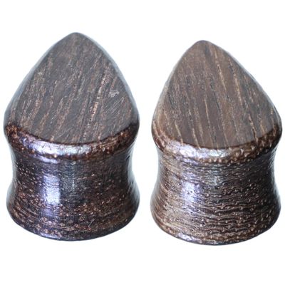 00G 10mm Teardrop Organic Black Rosewood Ear Gauges Plugs Flesh Tunnels Stretching Kit Expander for Women Men