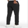 FASKUNOIE Men's Winter Fleece Sherpa Pants Thermal Warm Sweatpants Sports Joggers with Pockets Black view 2