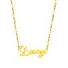 SKQIR Gold Custom Women Name Necklace Personalized, Customized Chains Name Pendants Necklaces Personalized Name Necklace with Crown for Women Girl Gift,Lucy Necklace view 1