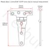 2 Pieces of 316 SS Marine Grade Heavy Duty T Hinge 6'' x 3" Casting Hinge for Boat& AUTO view 2
