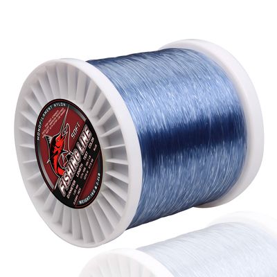 Monofilament Fishing Line, Big Game Mono Fishing Line, Strong Heavy Duty Nylon Mono Leader Saltwater Freshwater, Abrasion Resistant, Blue,49.8lb, 3260yds