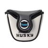 GOOACTION Husky Golf Heel Shafted Mallet Putter Head Cover Magnetic Closure Design Synthetic Leather Animal Golf Clubs Headcover view 2