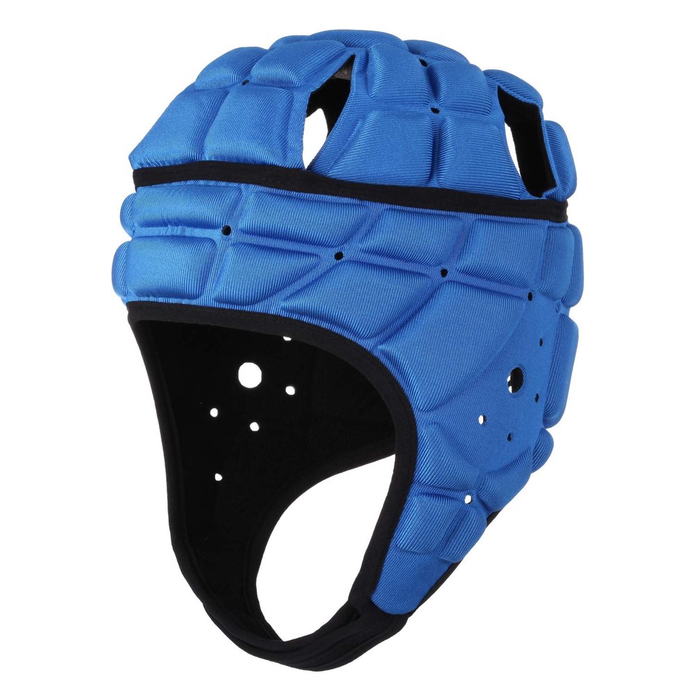 Surlim Rugby Soft Helmet Soccer Headgear Scrum Cap 7v7 Flag Football Headguard for Adult Large (Blue)