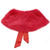 Aislor Kids Girls Faux Fur Bolero Shrug Jacket Cloak Princess Birthday Wedding Dress Cover Up Red One Size view 2