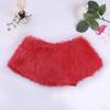 Aislor Kids Girls Faux Fur Bolero Shrug Jacket Cloak Princess Birthday Wedding Dress Cover Up Red One Size view 4