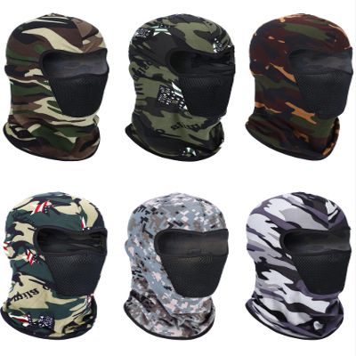 6 Pcs Winter Ski Mask Balaclava Full Face Mask Summer UV Sun Protection Face Cover Dust Windproof Breathable Shiesty Mask(Medium,Camouflage Colors)