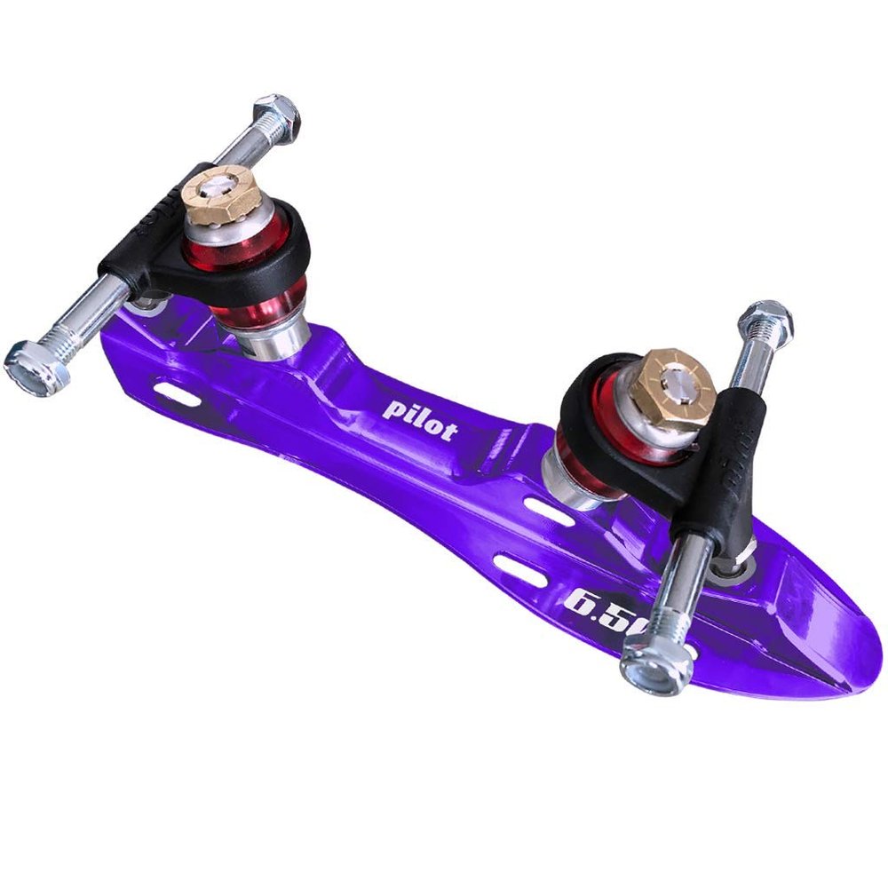 Atom Pilot Falcon Plus NTS Color Quad Skate Plate (Purple, Size 6.25)