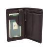A1 FASHION GOODS Mens Soft Durable Leather Wallet Credit Cards Coins Banknotes ID Holder AV111 Black Brown, Brown, L, Wallet view 2