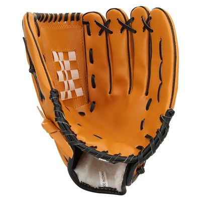 Thicken Baseball Glove, Adults Children PVC Thicken Baseball Glove Practicing Training Competition Gloves (12.5inch-Brown)