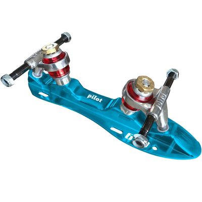 Atom Pilot Falcon NTS Color Quad Skate Plate (Electric Blue, Size 6)