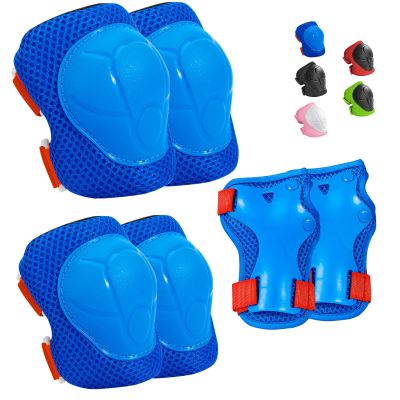 Kids Protective Gear Set Wemfg Knee Pads for Kids 3-8 Years Toddler Knee and Elbow Pads with Wrist Guards 3 in 1 for Skating Cycling Bike Rollerblading ScooterBlueRed