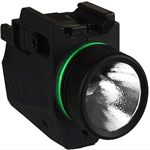 GOTICAL Combo Rail Mounted Red Laser Sight for Pistols | 200 Lumens | Rifles | Rechargeable Dot Gun Light | LED Flashlight Glock 17 19 20 21 22 23 30 20mm Rail (Laser Sight-Green)
