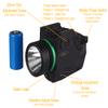 GOTICAL Combo Rail Mounted Red Laser Sight for Pistols | 200 Lumens | Rifles | Rechargeable Dot Gun Light | LED Flashlight Glock 17 19 20 21 22 23 30 20mm Rail (Laser Sight-Green) view 2